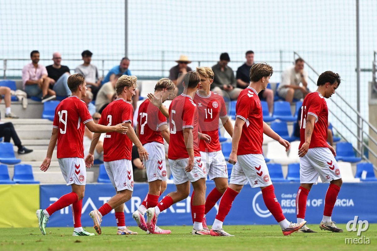 SAN PEDRO DEL PINATAR, SPAIN - OCTOBER 4: Julius Emefile of Denmark during the International Friendly match between Denmark U20 and USA U20 at Pinatar Arena on October 4, 2026 in San Pedro del Pinatar, Spain.