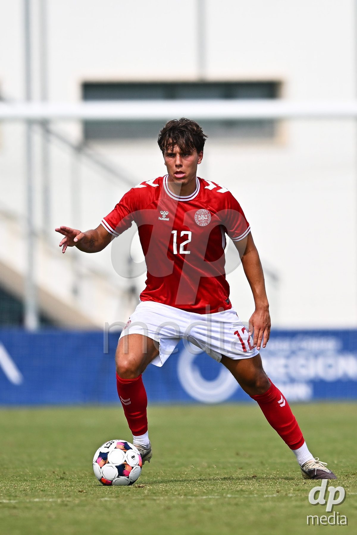 SAN PEDRO DEL PINATAR, SPAIN - OCTOBER 4: Luka Callo of Denmark during the International Friendly match between Denmark U20 and USA U20 at Pinatar Arena on October 4, 2026 in San Pedro del Pinatar, Spain.