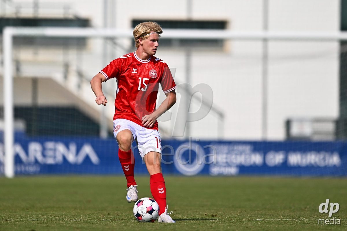 SAN PEDRO DEL PINATAR, SPAIN - OCTOBER 4: Marcus Walker of Denmark during the International Friendly match between Denmark U20 and USA U20 at Pinatar Arena on October 4, 2026 in San Pedro del Pinatar, Spain.
