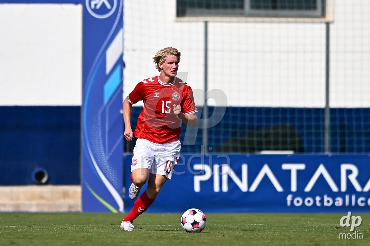 SAN PEDRO DEL PINATAR, SPAIN - OCTOBER 4: Marcus Walker of Denmark during the International Friendly match between Denmark U20 and USA U20 at Pinatar Arena on October 4, 2026 in San Pedro del Pinatar, Spain.