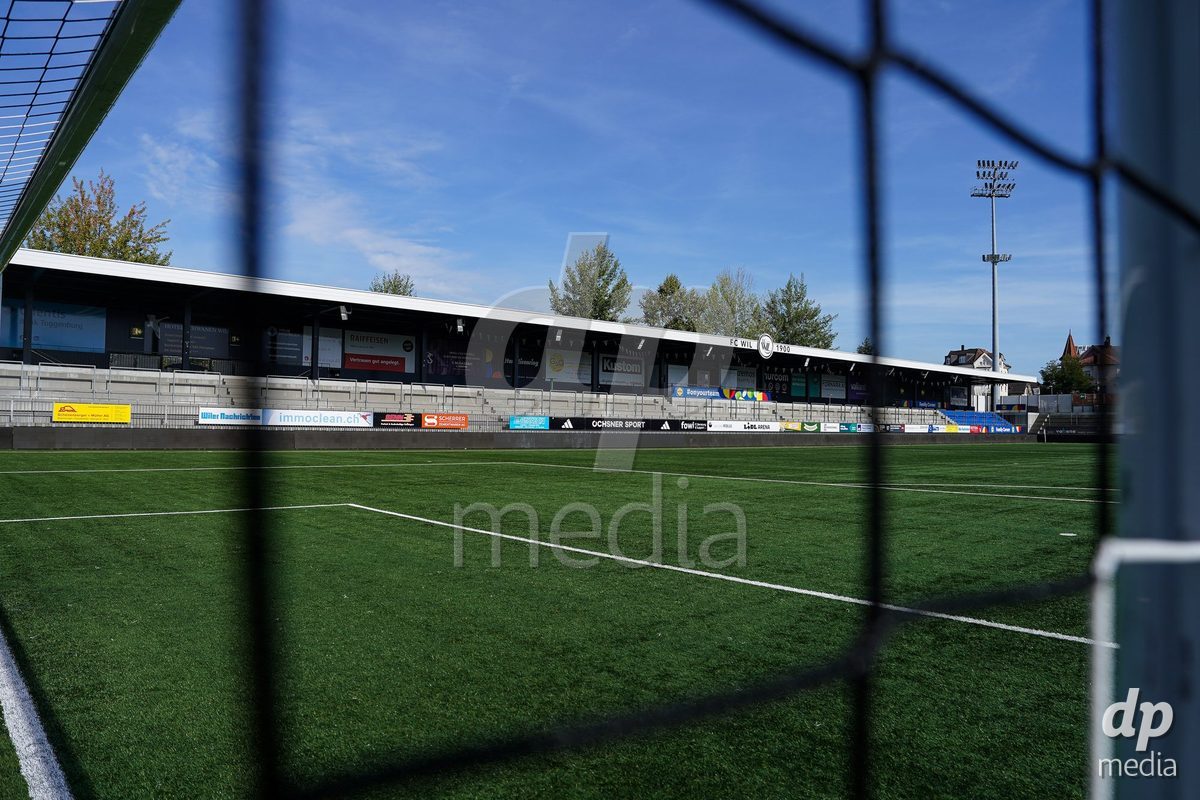 WIL, SWITZERLAND - OCTOBER 4: General view inside the venue during the AXA Women's Super League match between FC St. Gallen 1879 and Servette FC Chenois Feminin at Lidl Sportpark on October 4, 2026 in Wil, Switzerland.