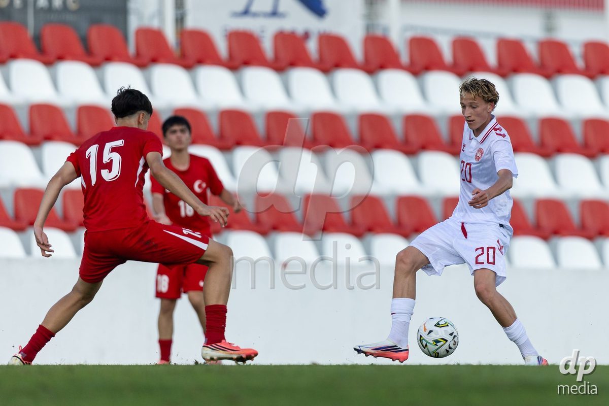 SANTAREM, PORTUGAL - OCTOBER 3: William Friis during the International Friendly match between Denmark U16 and Turkiye U16 at Campo Cha das Padeiras on October 3, 2026 in Santarem, Portugal.