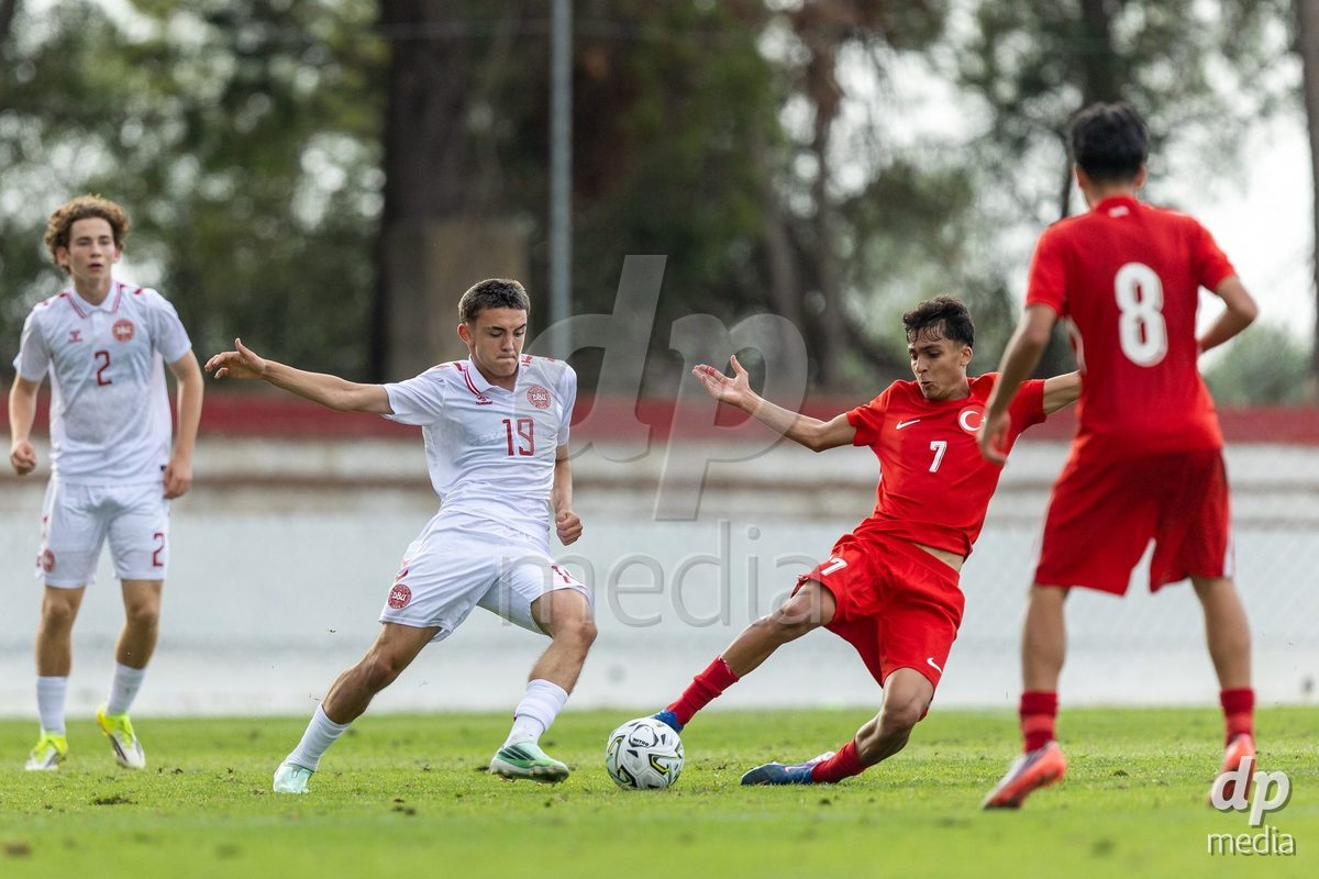 SANTAREM, PORTUGAL - OCTOBER 3: Tahir Kolici during the International Friendly match between Denmark U16 and Turkiye U16 at Campo Cha das Padeiras on October 3, 2026 in Santarem, Portugal.