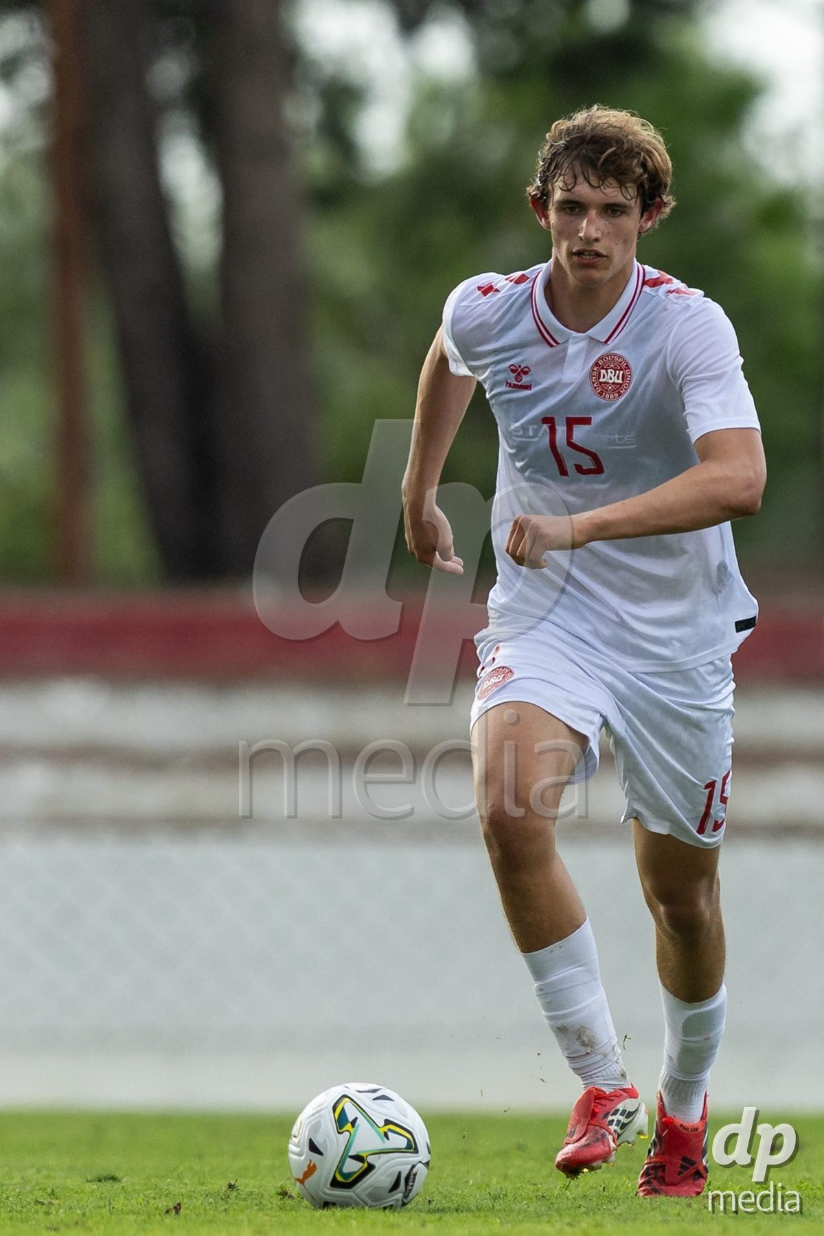 SANTAREM, PORTUGAL - OCTOBER 3: Mathias Thyssen during the International Friendly match between Denmark U16 and Turkiye U16 at Campo Cha das Padeiras on October 3, 2026 in Santarem, Portugal.