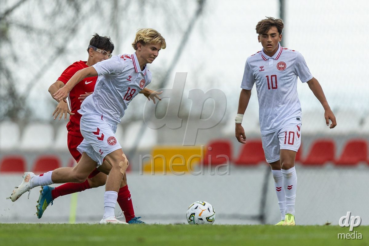SANTAREM, PORTUGAL - OCTOBER 3: Nicklas Andersen during the International Friendly match between Denmark U16 and Turkiye U16 at Campo Cha das Padeiras on October 3, 2026 in Santarem, Portugal.