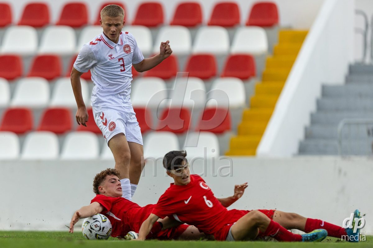 SANTAREM, PORTUGAL - OCTOBER 3: Noah Hein during the International Friendly match between Denmark U16 and Turkiye U16 at Campo Cha das Padeiras on October 3, 2026 in Santarem, Portugal.