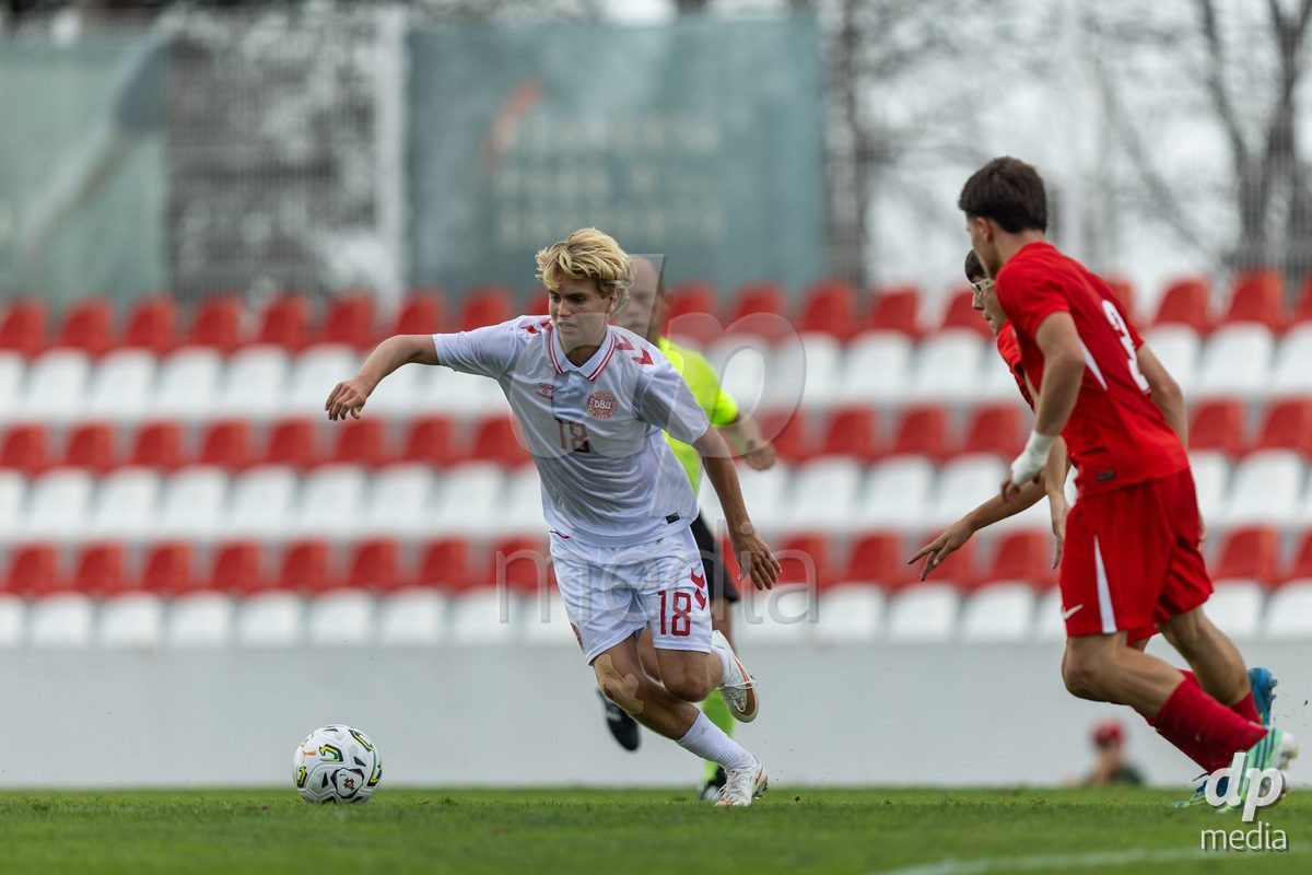 SANTAREM, PORTUGAL - OCTOBER 3: Nicklas Andersen during the International Friendly match between Denmark U16 and Turkiye U16 at Campo Cha das Padeiras on October 3, 2026 in Santarem, Portugal.