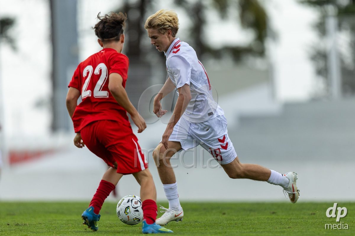 SANTAREM, PORTUGAL - OCTOBER 3: Nicklas Andersen during the International Friendly match between Denmark U16 and Turkiye U16 at Campo Cha das Padeiras on October 3, 2026 in Santarem, Portugal.