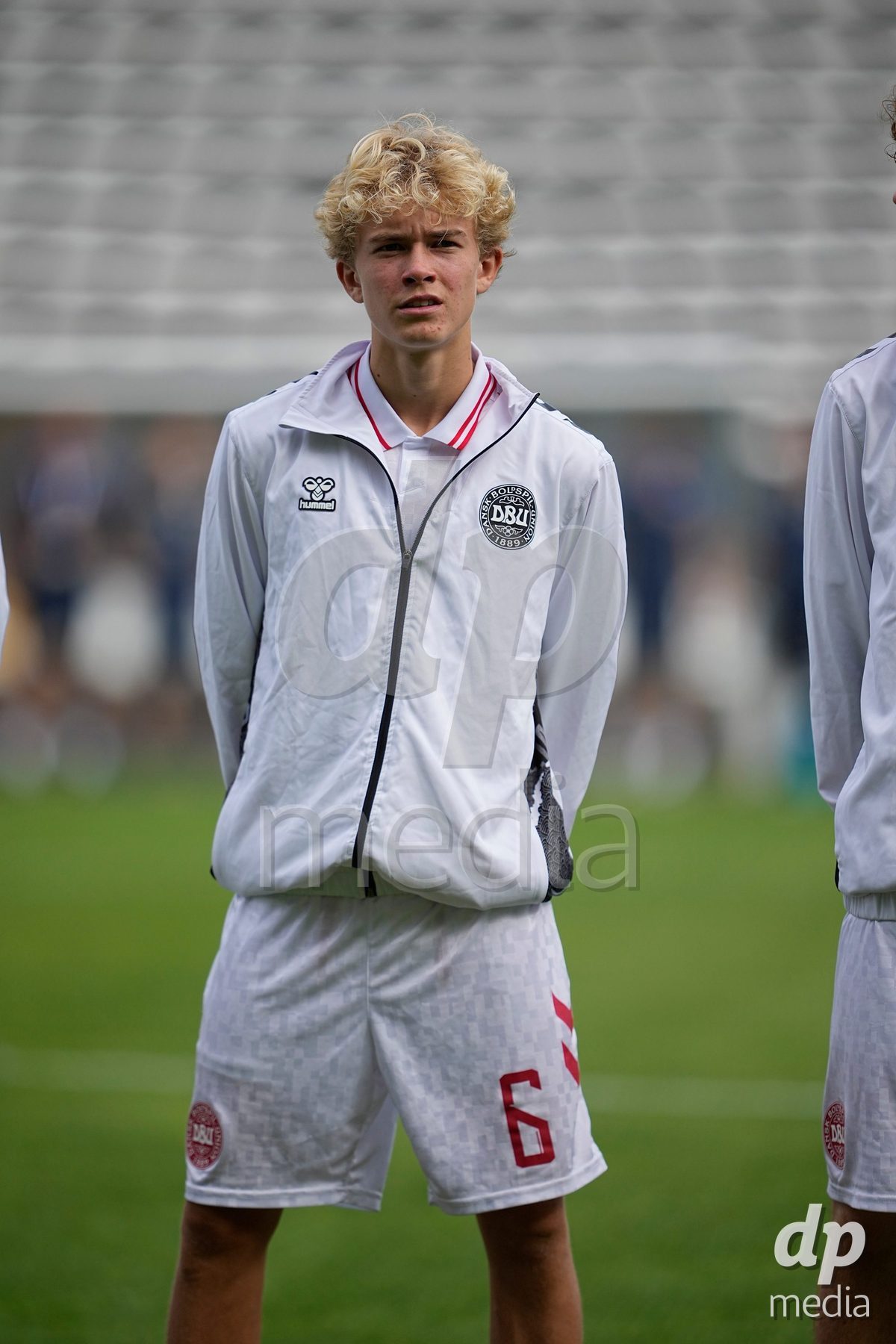 CALDAS DA RAINHA, PORTUGAL - OCTOBER 6: Sofus Bruun of Denmark during the International Friendly match between Romania U16 and Denmark U16 at Campo da Mata on October 6, 2026 in Caldas da Rainha, Portugal.