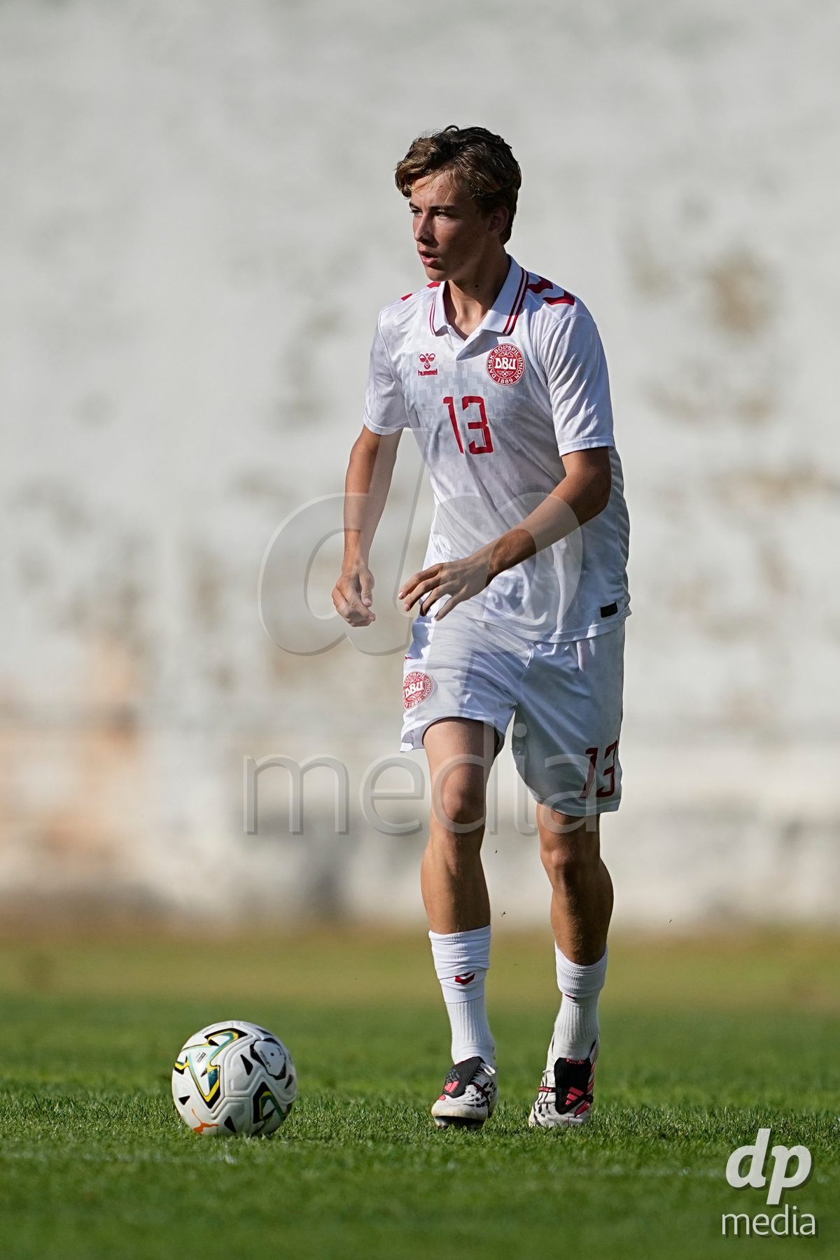 CALDAS DA RAINHA, PORTUGAL - OCTOBER 6: Rasmus Terp of Denmark during the International Friendly match between Romania U16 and Denmark U16 at Campo da Mata on October 6, 2026 in Caldas da Rainha, Portugal.