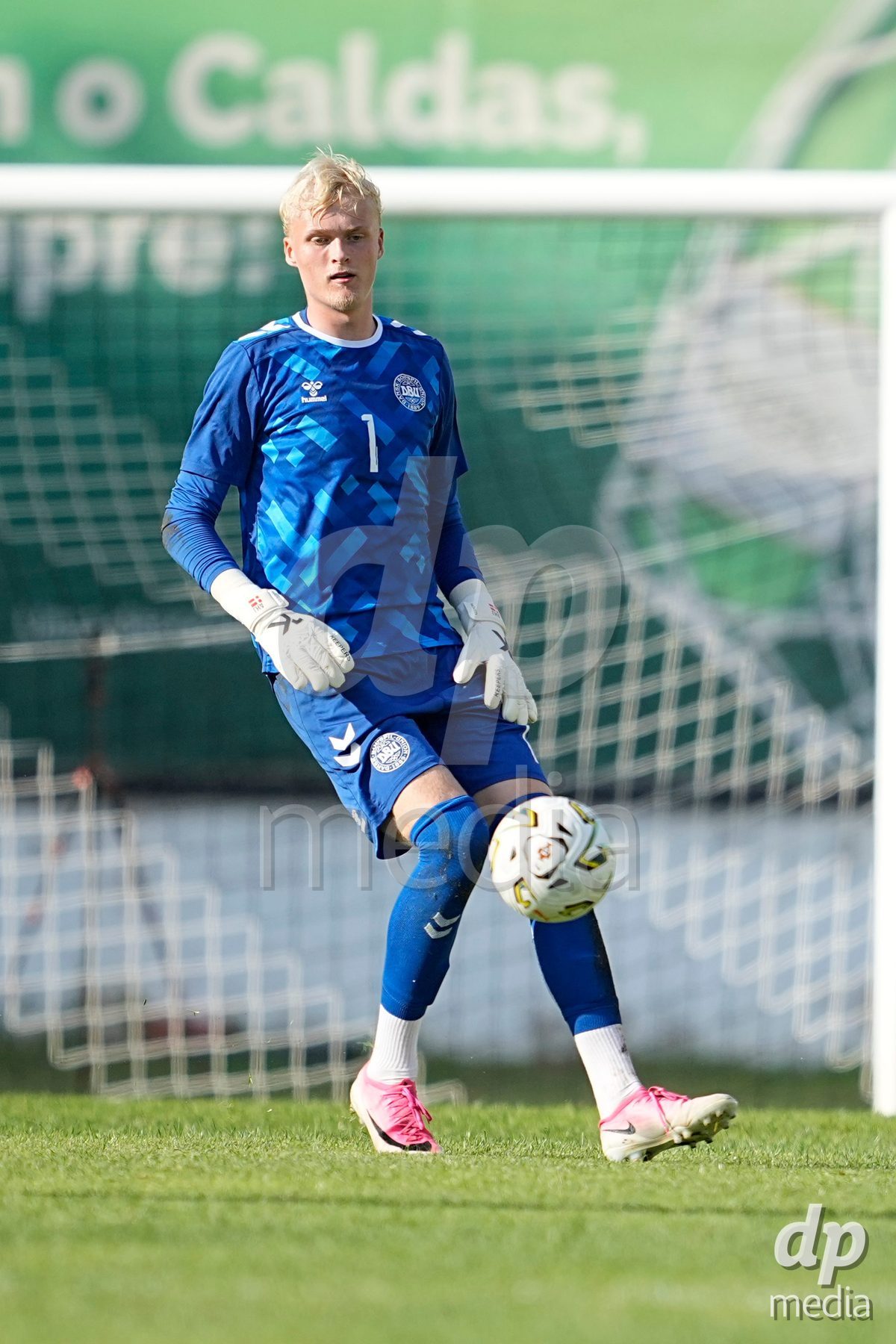 CALDAS DA RAINHA, PORTUGAL - OCTOBER 6: Anton Hangaard of Denmark during the International Friendly match between Romania U16 and Denmark U16 at Campo da Mata on October 6, 2026 in Caldas da Rainha, Portugal.