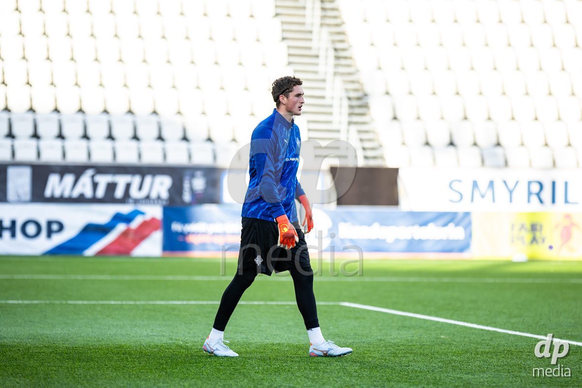 TORSHAVN, FAROE ISLANDS - OCTOBER 6: Warm up during the UEFA European Qualifiers match between Faroe Islands U21 and Iceland U21 at Torsvollur on October 6, 2026 in Torshavn, Faroe Islands.