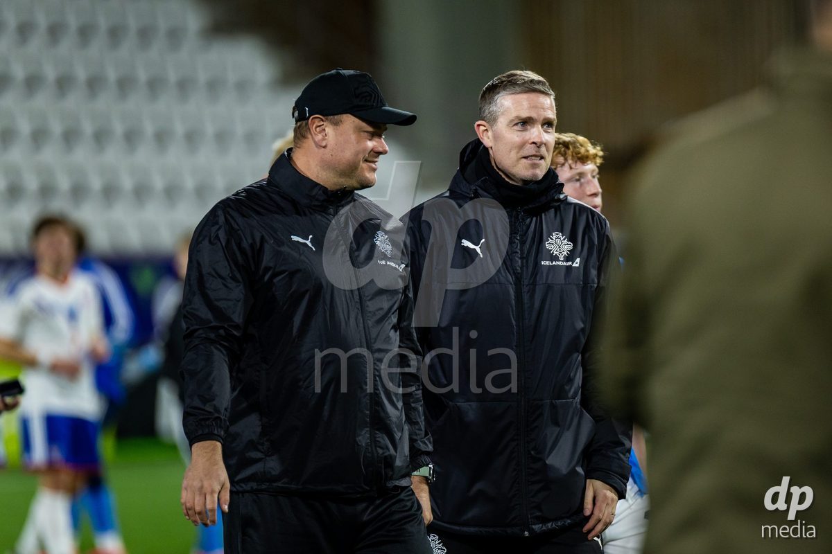 TORSHAVN, FAROE ISLANDS - OCTOBER 6: Lúðvík Gunnarsson of Iceland during the UEFA European Qualifiers match between Faroe Islands U21 and Iceland U21 at Torsvollur on October 6, 2026 in Torshavn, Faroe Islands.