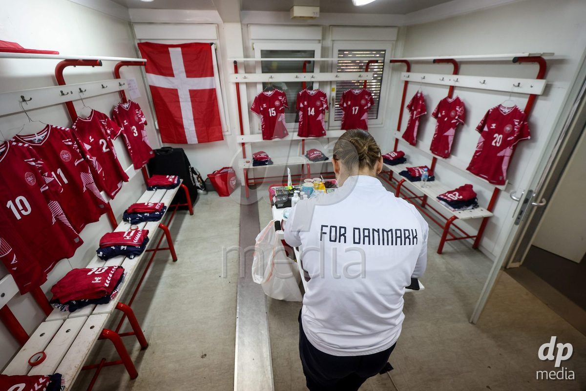 KAKANJ, BOSNIA AND HERZEGOVINA - OCTOBER 7: UEFA Womens European Under-19 Qualifier match between England and Denmark at Mladost Stadium on October 7, 2026 in Kakanj, Bosnia and Herzegovina.