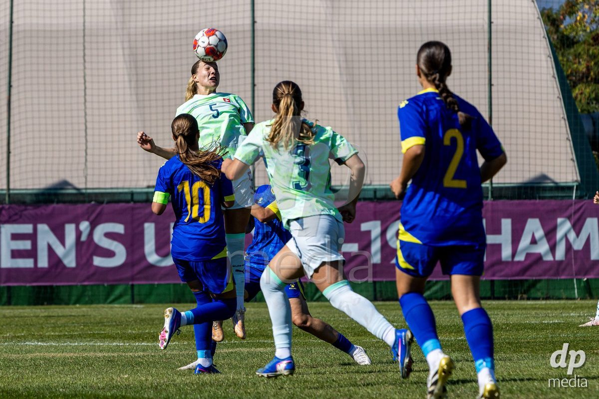 ZENICA, BOSNIA AND HERZEGOVINA - OCTOBER 7: Johanna Thuer of Switzerland during the UEFA Womens European Under-19 Qualifier match between Switzerland and Bosnia and Herzegovina at FF BH Football Training Centre on October 7, 2026 in Zenica, Bosnia and Herzegovina.