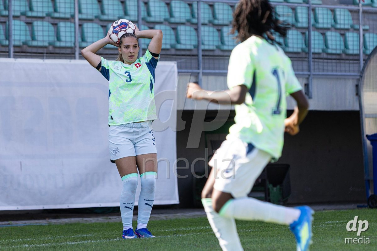 ZENICA, BOSNIA AND HERZEGOVINA - OCTOBER 7: Emilia Brunner of Switzerland during the UEFA Womens European Under-19 Qualifier match between Switzerland and Bosnia and Herzegovina at FF BH Football Training Centre on October 7, 2026 in Zenica, Bosnia and Herzegovina.