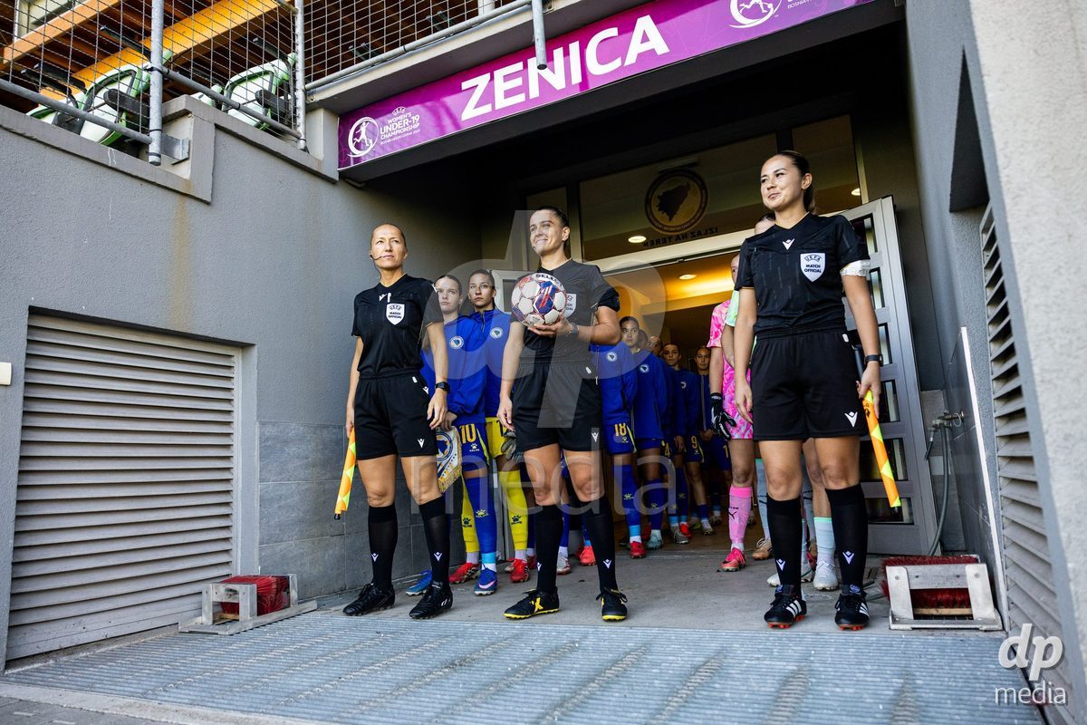 ZENICA, BOSNIA AND HERZEGOVINA - OCTOBER 7: UEFA Womens European Under-19 Qualifier match between Switzerland and Bosnia and Herzegovina at FF BH Football Training Centre on October 7, 2026 in Zenica, Bosnia and Herzegovina.