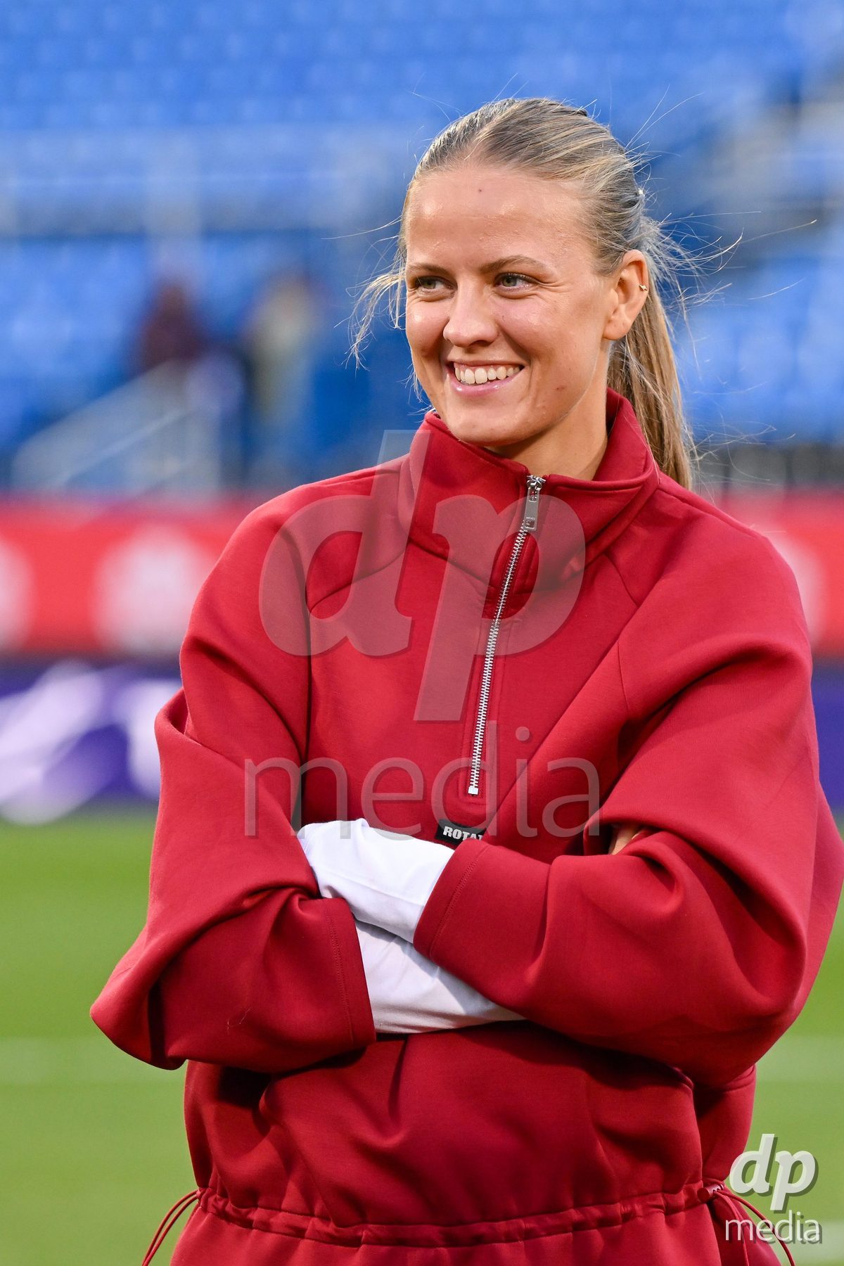 MONTREAL, CANADA - OCTOBER 9: Players of Denmark arrive prior to the International Women's Friendly football match between Canada and Denmark at Stade Saputo on October 9, 2026 in Montreal, Canada.