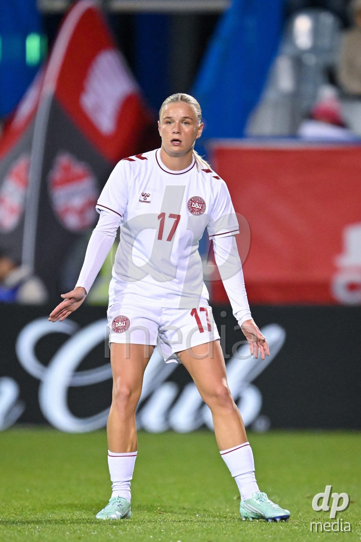 MONTREAL, CANADA - OCTOBER 9: Anna Walter of Denmark looks on during the International Women's Friendly football match between Canada and Denmark at Stade Saputo on October 9, 2026 in Montreal, Canada.