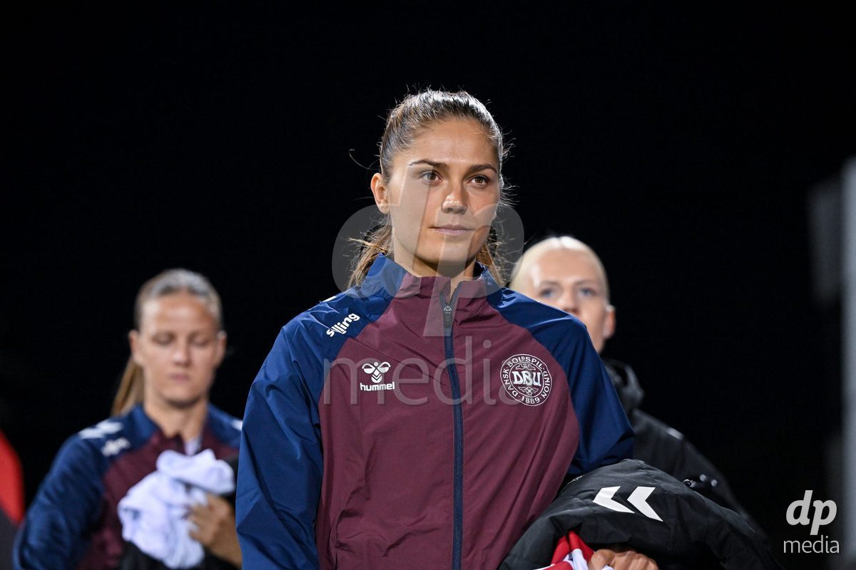 MONTREAL, CANADA - OCTOBER 9: Players of Denmark at arrival during the International Women's Friendly football match between Canada and Denmark at Stade Saputo on October 9, 2026 in Montreal, Canada.