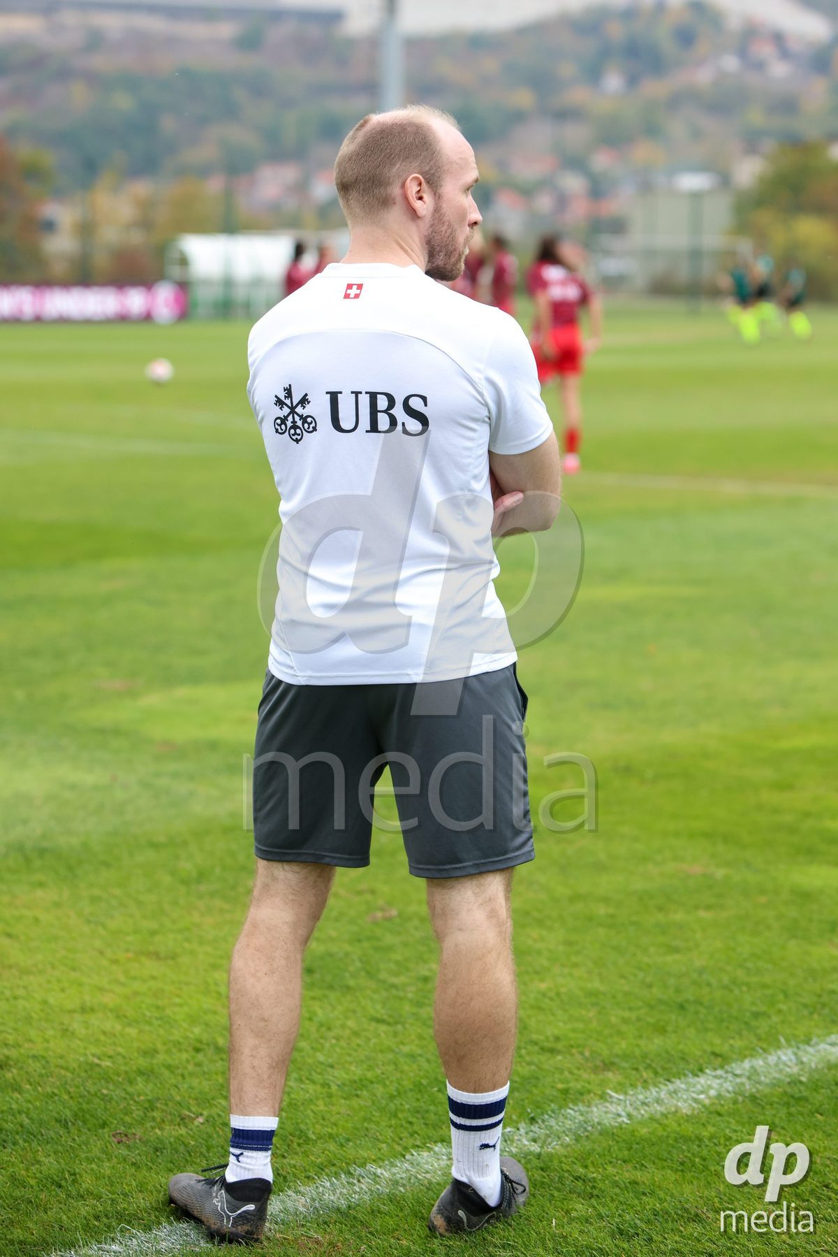 ZENICA, BOSNIA AND HERZEGOVINA - OCTOBER 10: Staff of Switzerland before the UEFA Womens European Under-19 Qualifier match between Switzerland and England at FF BH Football Training Centre on October 10, 2026 in Zenica, Bosnia and Herzegovina. Photo: Denis Kapetanovic/Pixsell/DP Media