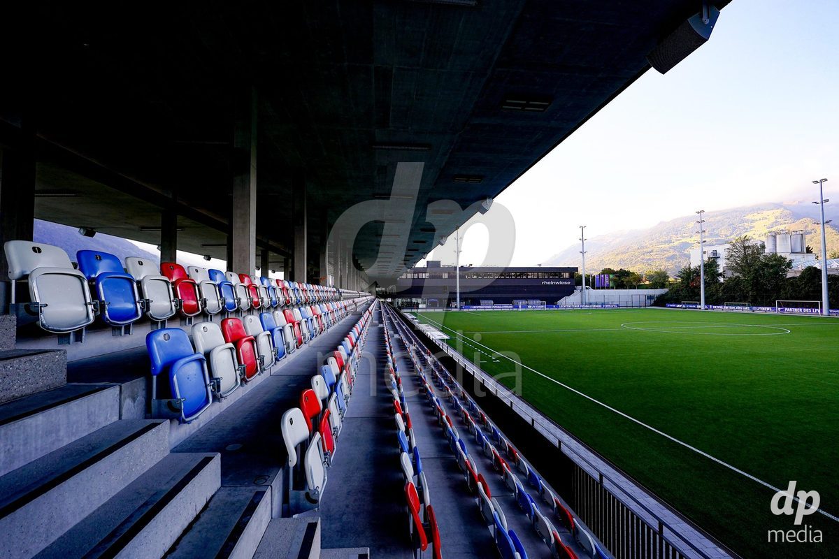 SCHAAN, LIECHTENSTEIN - OCTOBER 12: General view of LFV Campus Rheinwiese prior to the UEFA European Under-17 Qualifier match between Israel and Switzerland at LFV Campus Rheinwiese on October 12, 2026 in Schaan, Liechtenstein.