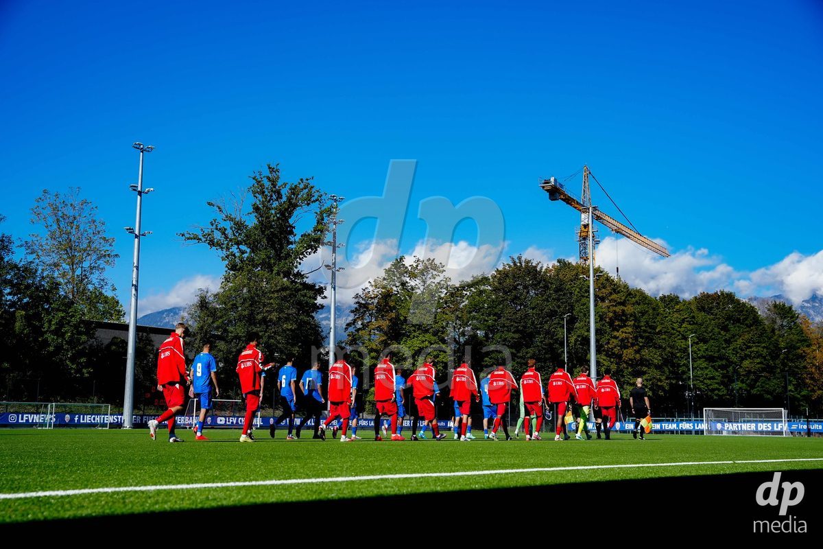 SCHAAN, LIECHTENSTEIN - OCTOBER 12: Players of Switzerland during the UEFA European Under-17 Qualifier match between Israel and Switzerland at LFV Campus Rheinwiese on October 12, 2026 in Schaan, Liechtenstein.