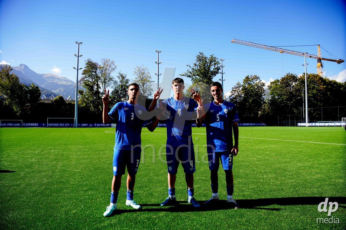 SCHAAN, LIECHTENSTEIN - OCTOBER 12: Israel after the UEFA European Under-17 Qualifier match between Israel and Switzerland at LFV Campus Rheinwiese on October 12, 2026 in Schaan, Liechtenstein.