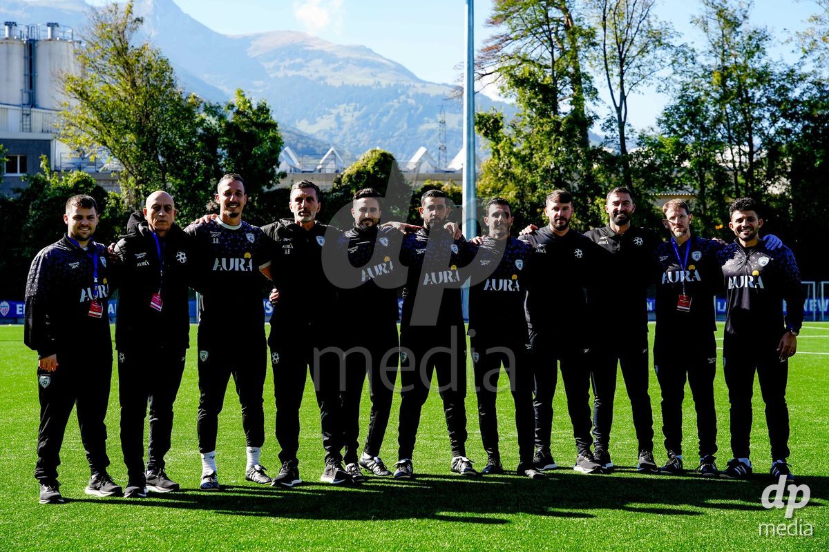 SCHAAN, LIECHTENSTEIN - OCTOBER 12: Israel after the UEFA European Under-17 Qualifier match between Israel and Switzerland at LFV Campus Rheinwiese on October 12, 2026 in Schaan, Liechtenstein.