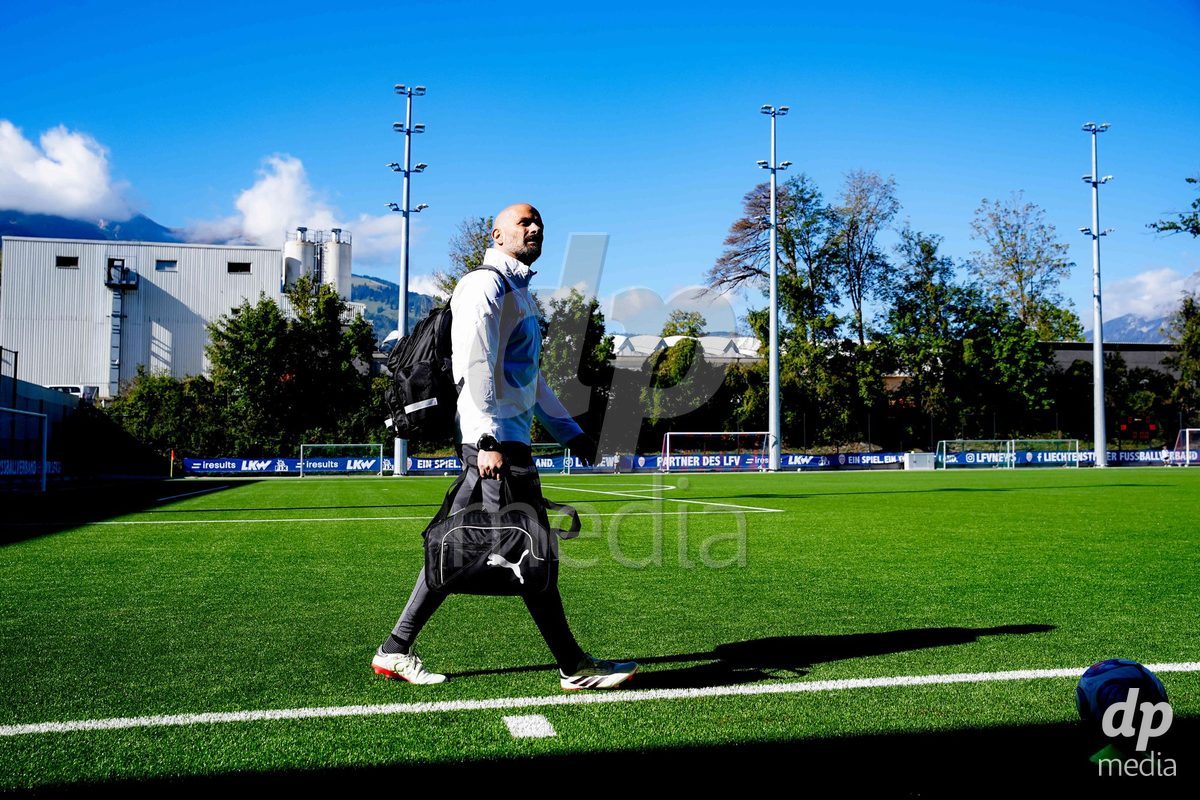 SCHAAN, LIECHTENSTEIN - OCTOBER 12: Staff of Switzerland during the UEFA European Under-17 Qualifier match between Israel and Switzerland at LFV Campus Rheinwiese on October 12, 2026 in Schaan, Liechtenstein.