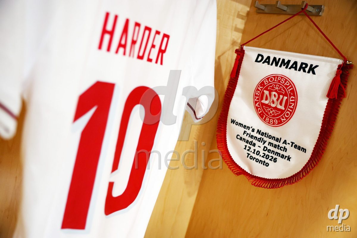 TORONTO, CANADA - OCTOBER 12: Dressing room before the International Friendly match between Canada and Denmark at BMO Field on October 12, 2026 in Toronto, Canada.