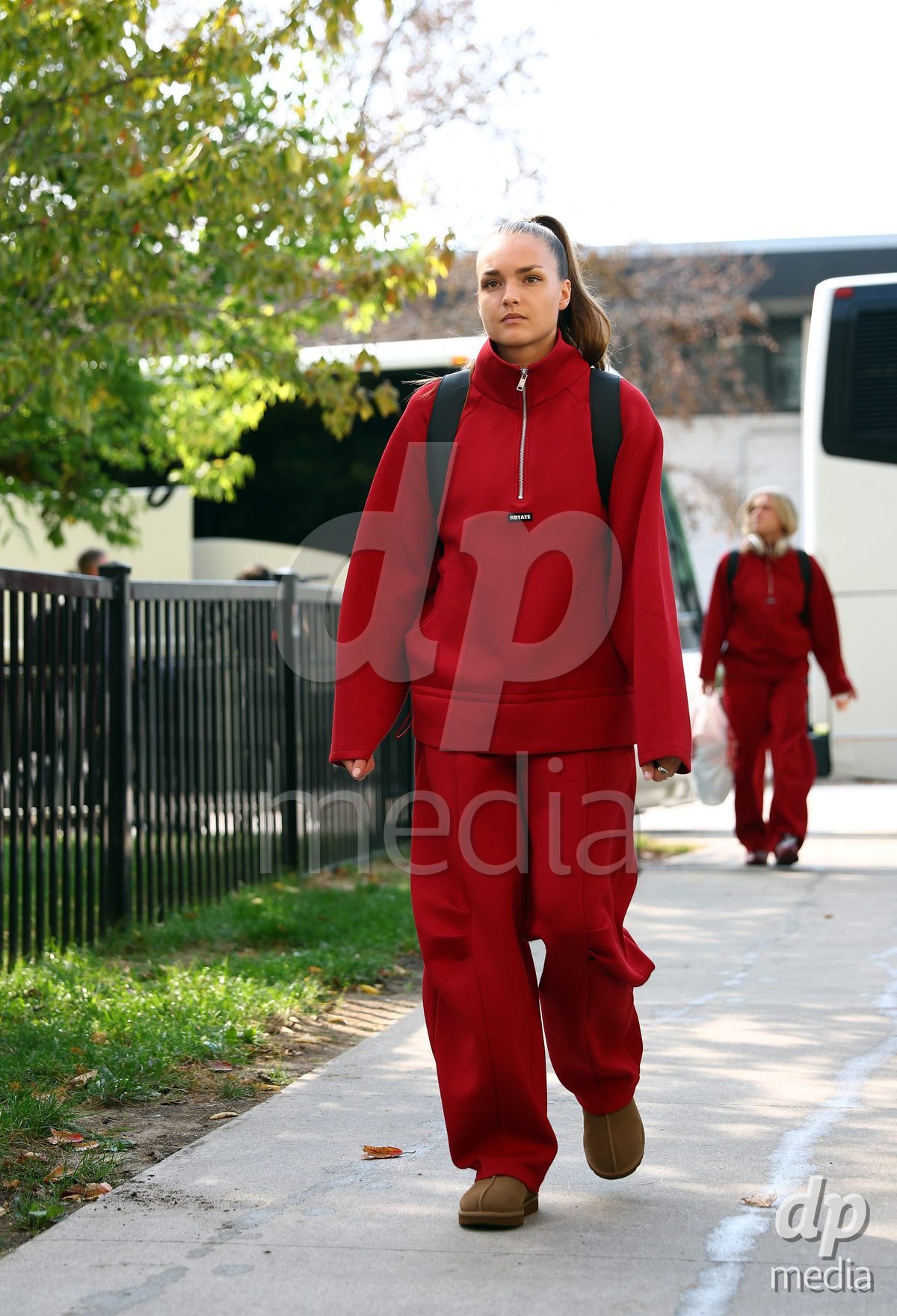 TORONTO, CANADA - OCTOBER 12: Denmark arrive before the International Friendly match against Canada at BMO Field on October 12, 2026 in Toronto, Canada.