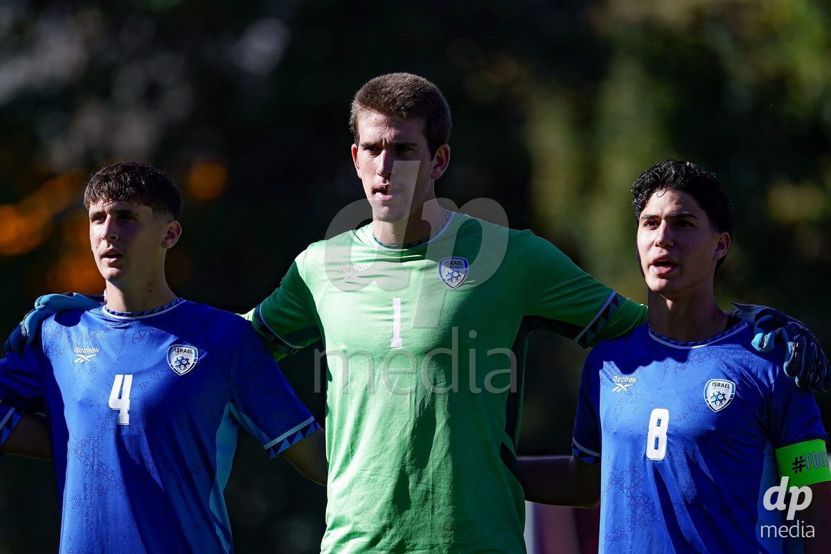 SCHAAN, LIECHTENSTEIN - OCTOBER 12: Players of Israel during the UEFA European Under-17 Qualifier match between Israel and Switzerland at LFV Campus Rheinwiese on October 12, 2026 in Schaan, Liechtenstein.