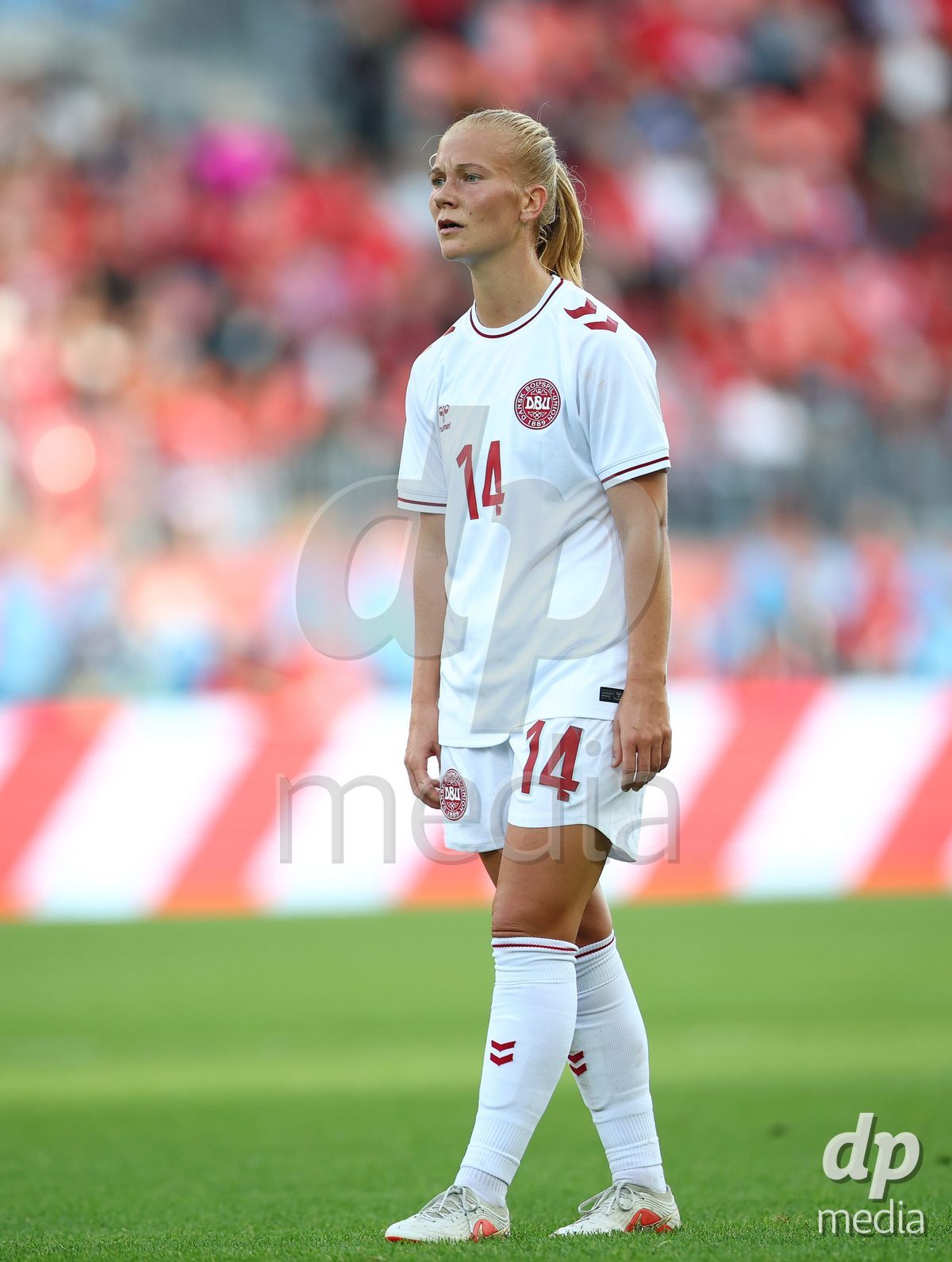 TORONTO, CANADA - OCTOBER 12: Sofie Bredgaard of Denmark looks on during the International Friendly match against Canada at BMO Field on October 12, 2026 in Toronto, Canada.