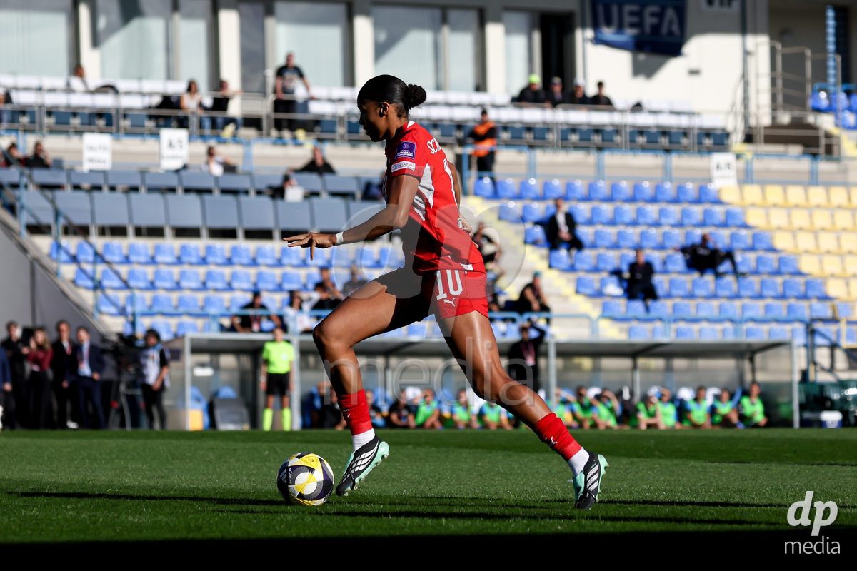 09.10.2026; Mezokovesd, Fussball - UEFA Women's European Qualifiers Playoff Round 1- Israel vs Schweiz: Sydney Schertenleib (SUI)(Pal Gollner/)