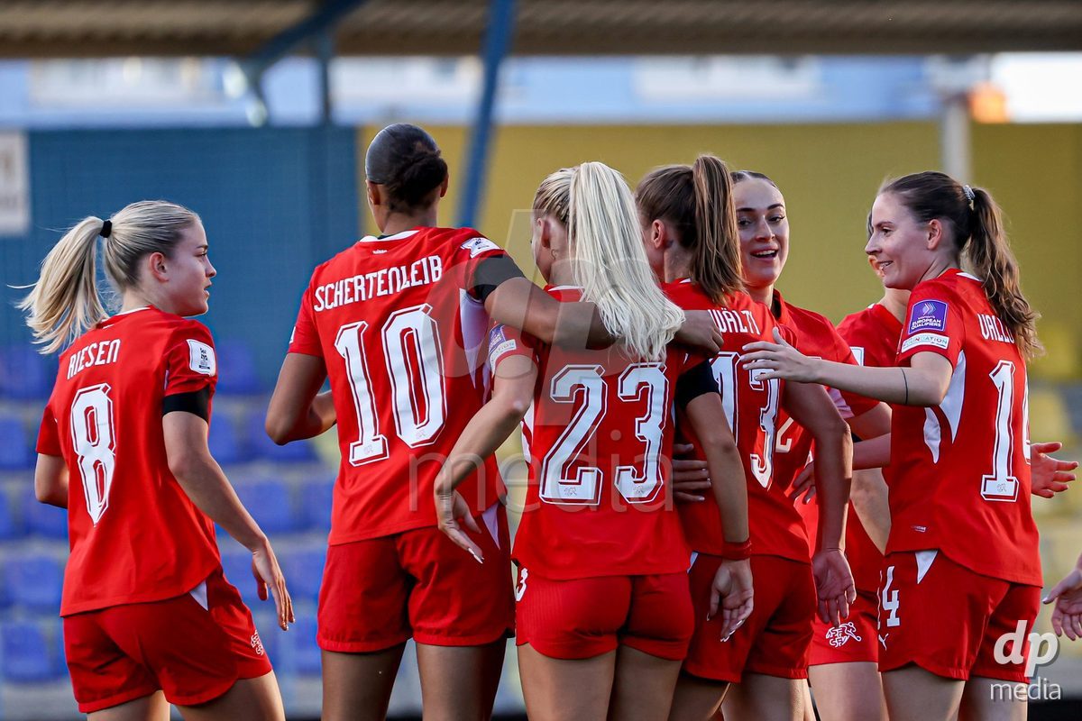 09.10.2026; Mezokovesd, Fussball - UEFA Women's European Qualifiers Playoff Round 1- Israel vs Schweiz: Spielerinnen der Schweizer Nationalmannschaft(Pal Gollner/)