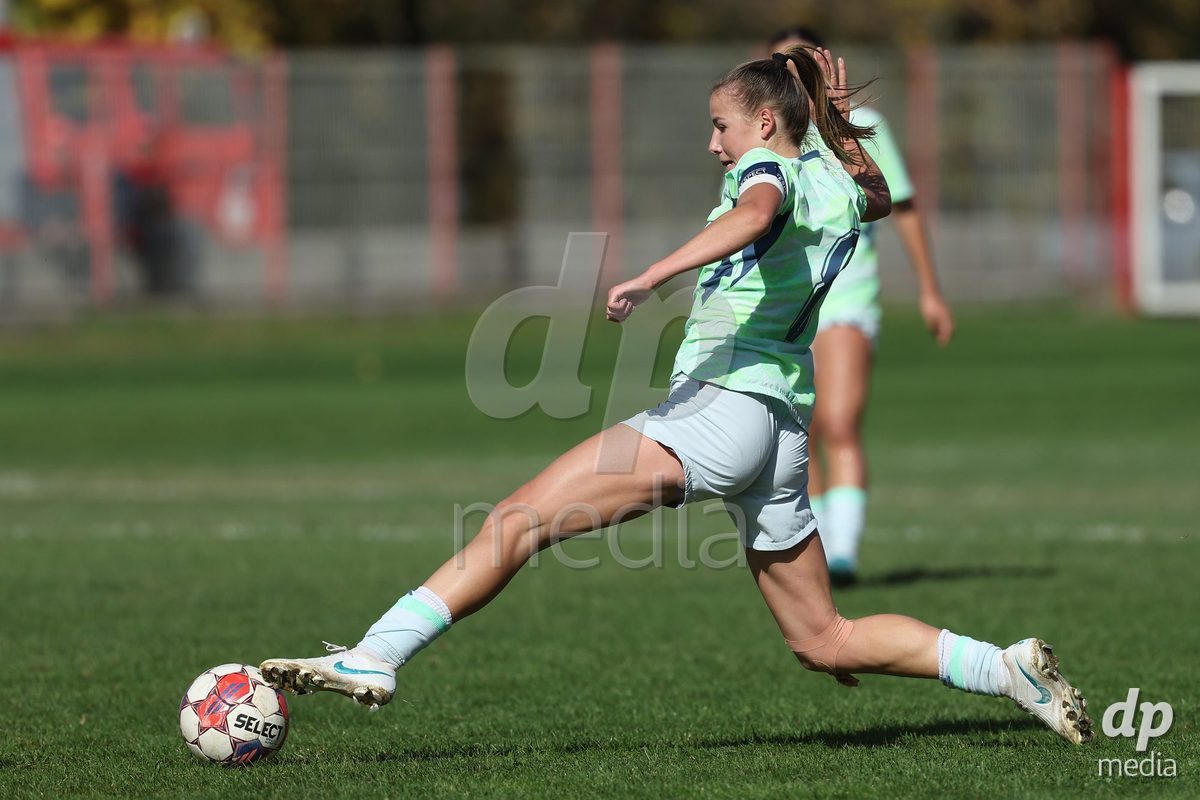 KAKANJ, BOSNIA AND HERZEGOVINA - OCTOBER 13: Giulia Looser of Switzerland during the UEFA Womens European Under-19 Qualifier match between Denmark and Switzerland at Mladost Stadium on October 13, 2026 in Kakanj, Bosnia and Herzegovina. Photo: Armin Durgut/Pixsell/DP Media