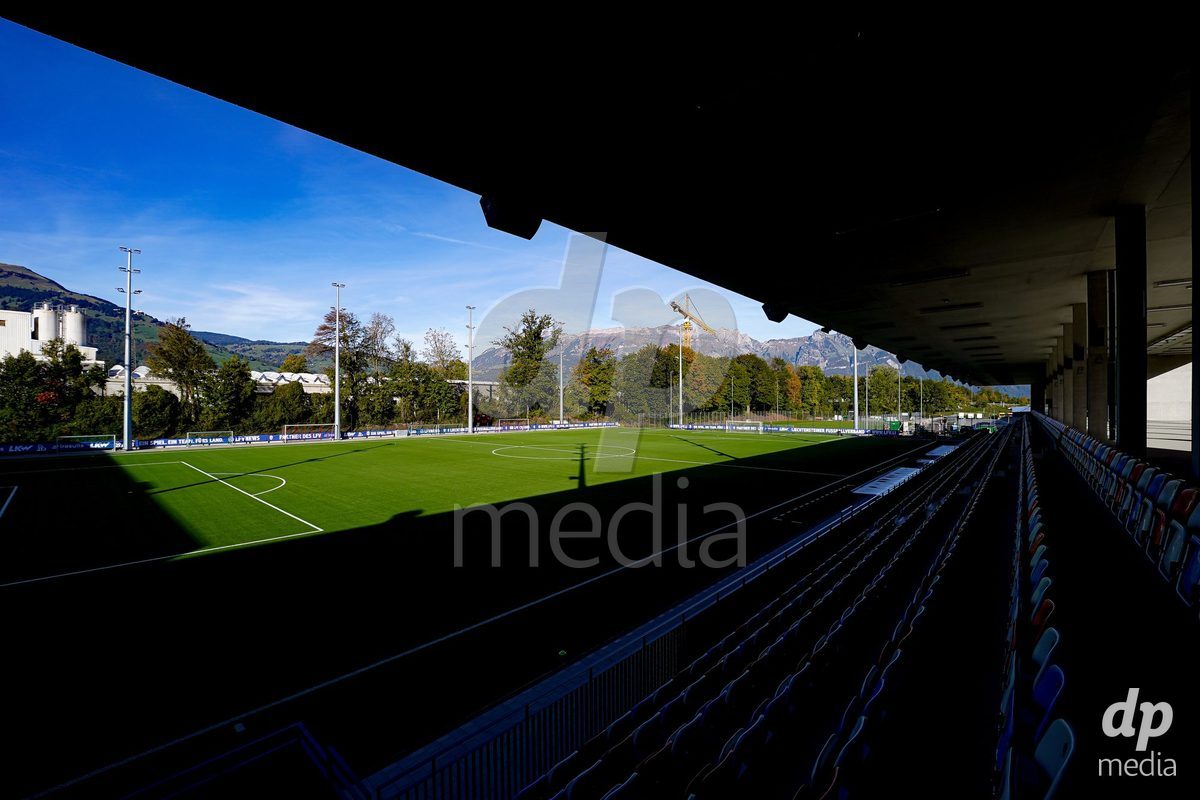 SCHAAN, LIECHTENSTEIN - OCTOBER 15: General view of LFV Campus Rheinwiese prior to the UEFA European Under-17 Qualifier match between Spain and Israel at LFV Campus Rheinwiese on October 15, 2026 in Schaan, Liechtenstein.