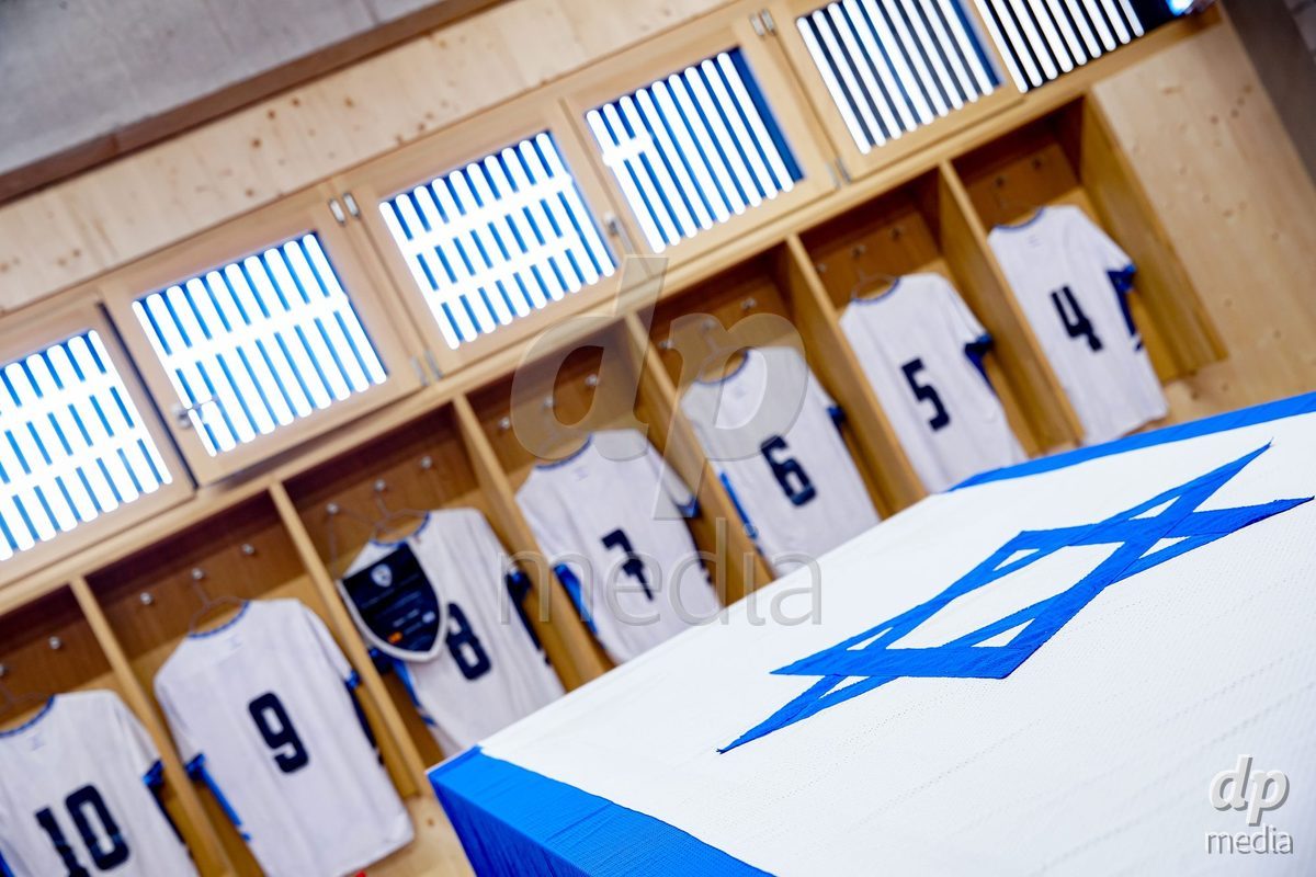 SCHAAN, LIECHTENSTEIN - OCTOBER 15: Locker rooms of Israel prior to the UEFA European Under-17 Qualifier match between Spain and Israel at LFV Campus Rheinwiese on October 15, 2026 in Schaan, Liechtenstein.