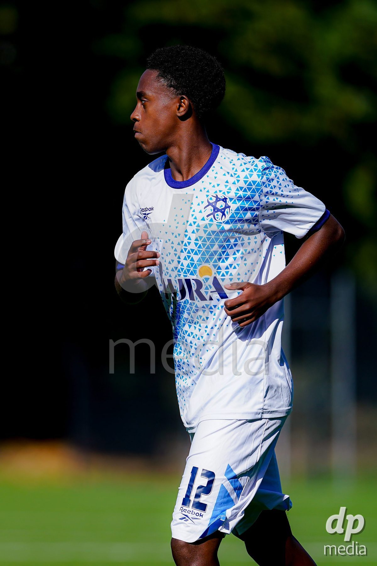 SCHAAN, LIECHTENSTEIN - OCTOBER 15: Players of Israel warming up during the UEFA European Under-17 Qualifier match between Spain and Israel at LFV Campus Rheinwiese on October 15, 2026 in Schaan, Liechtenstein.