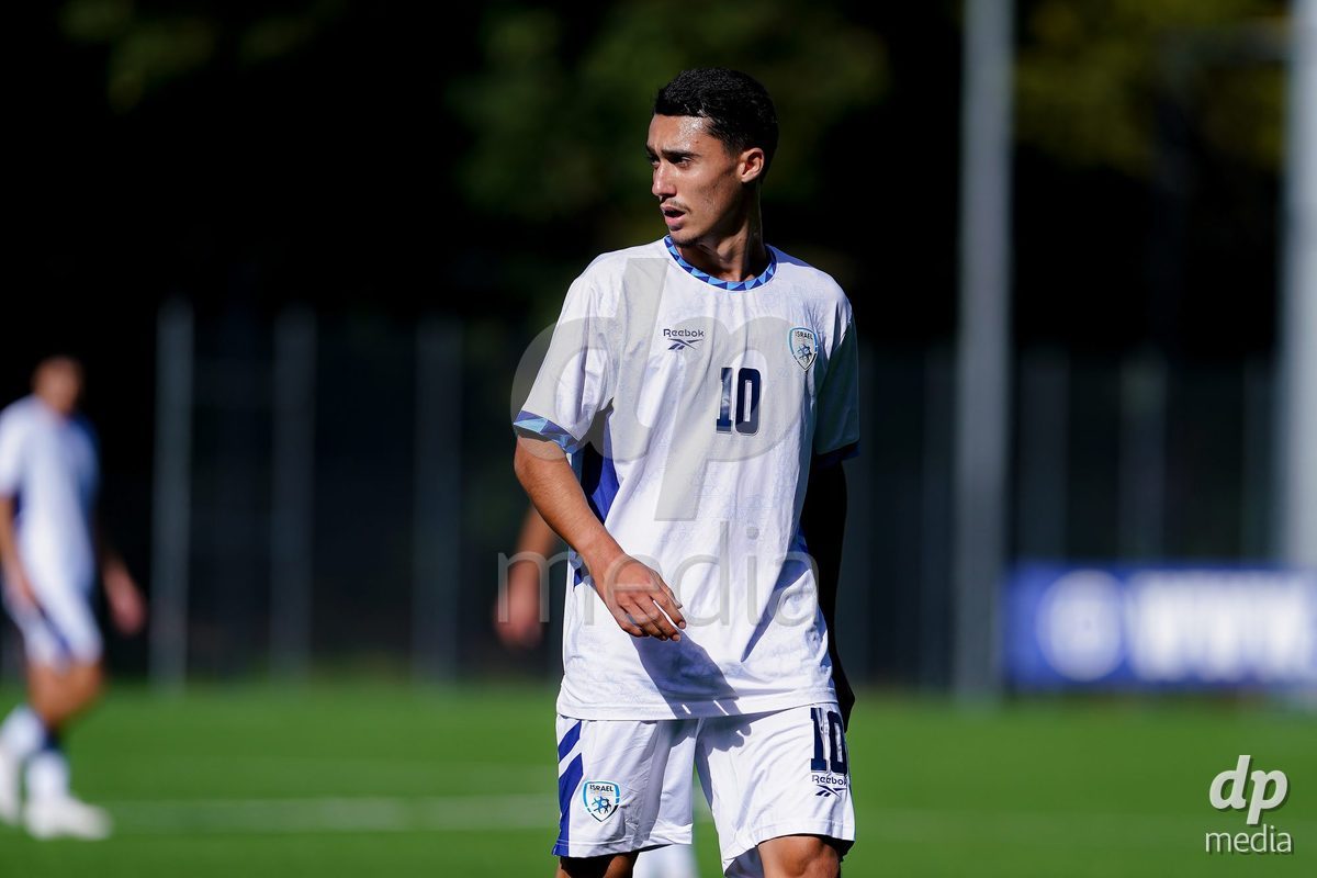 SCHAAN, LIECHTENSTEIN - OCTOBER 15: Noam Azrane of Israel during the UEFA European Under-17 Qualifier match between Spain and Israel at LFV Campus Rheinwiese on October 15, 2026 in Schaan, Liechtenstein.