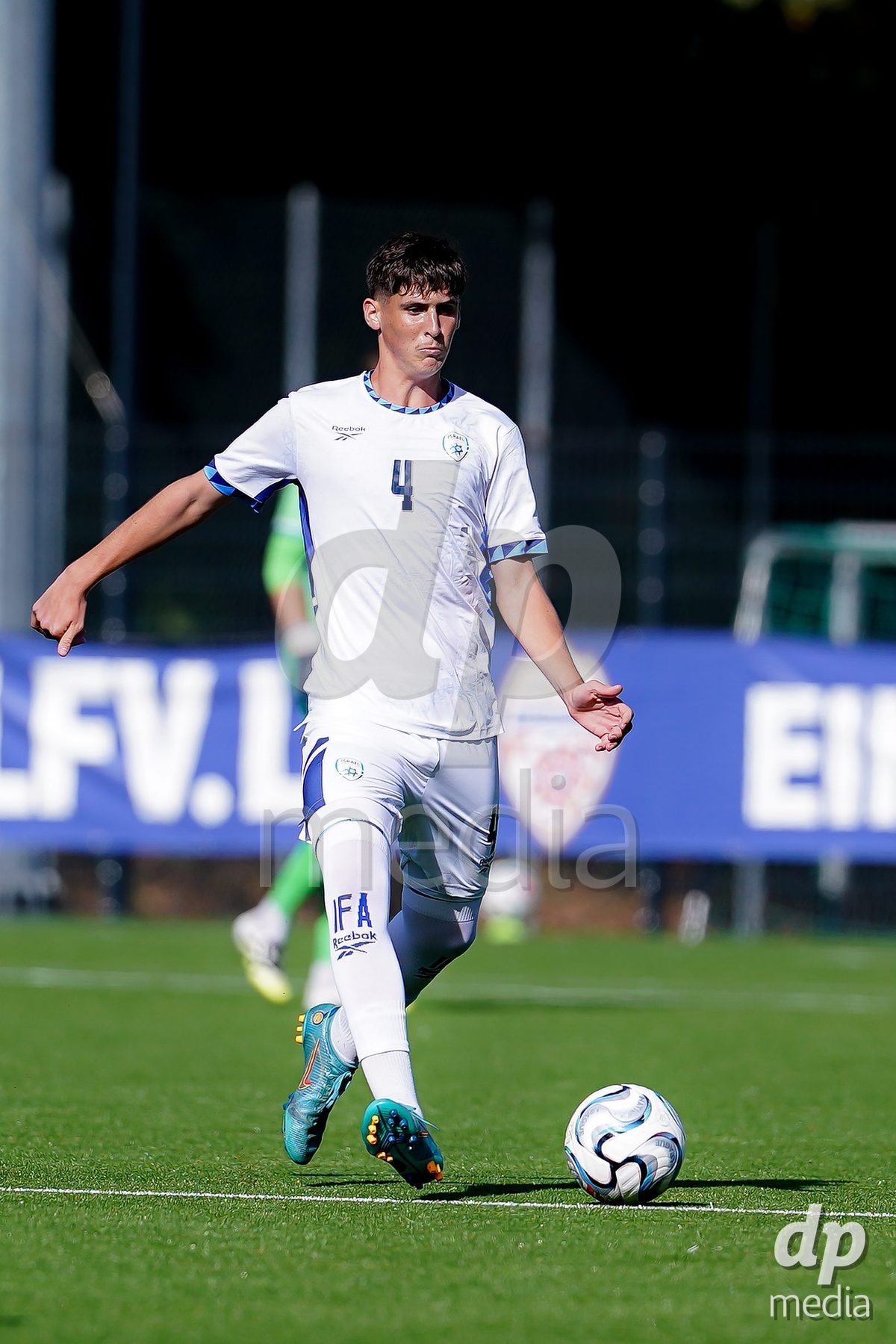 SCHAAN, LIECHTENSTEIN - OCTOBER 15: Ido Danieli of Israel controls the ball during the UEFA European Under-17 Qualifier match between Spain and Israel at LFV Campus Rheinwiese on October 15, 2026 in Schaan, Liechtenstein.