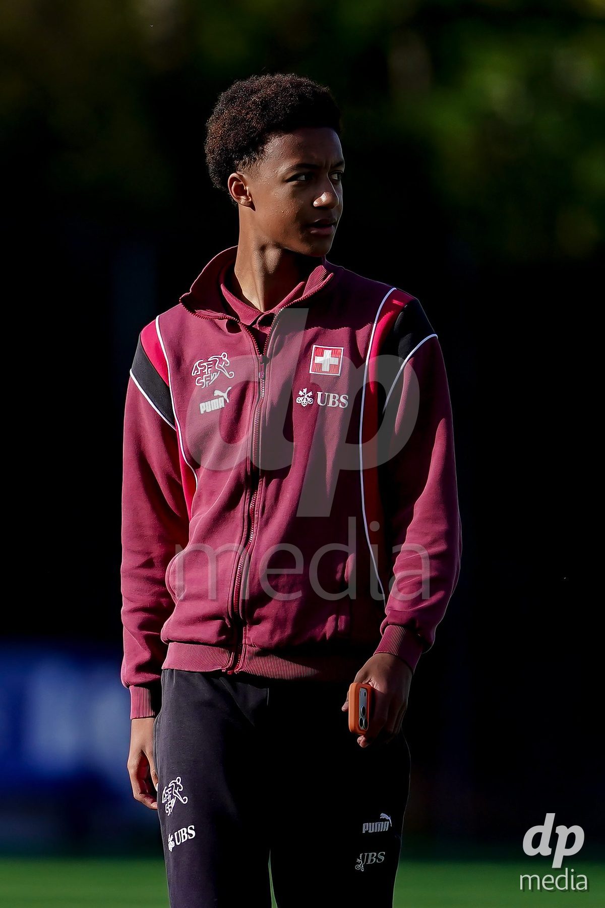 SCHAAN, LIECHTENSTEIN - OCTOBER 15: Players of Switzerland arrival during the UEFA European Under-17 Qualifier match between Switzerland and Liechtenstein at LFV Campus Rheinwiese on October 15, 2026 in Schaan, Liechtenstein.