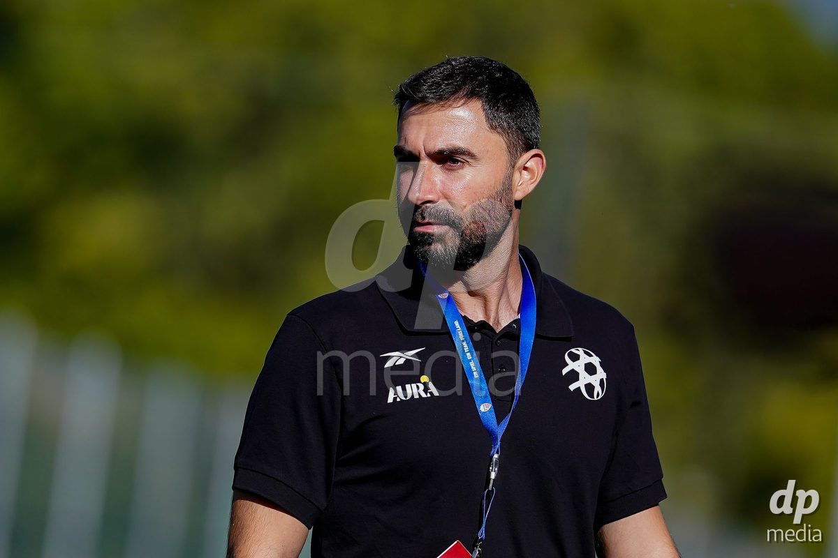 SCHAAN, LIECHTENSTEIN - OCTOBER 15: Staff of Israel during the UEFA European Under-17 Qualifier match between Spain and Israel at LFV Campus Rheinwiese on October 15, 2026 in Schaan, Liechtenstein.