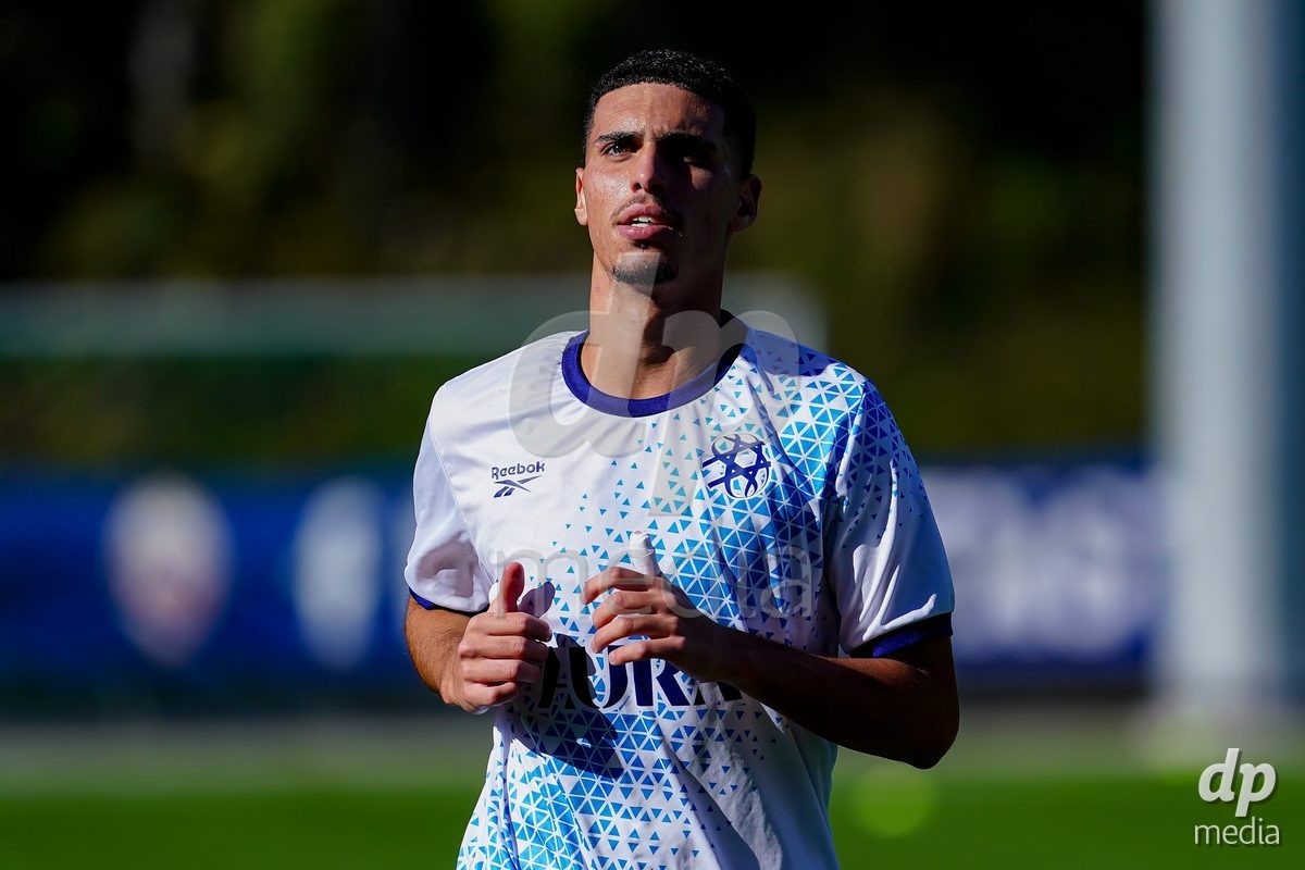 SCHAAN, LIECHTENSTEIN - OCTOBER 15: Players of Israel warming up during the UEFA European Under-17 Qualifier match between Spain and Israel at LFV Campus Rheinwiese on October 15, 2026 in Schaan, Liechtenstein.