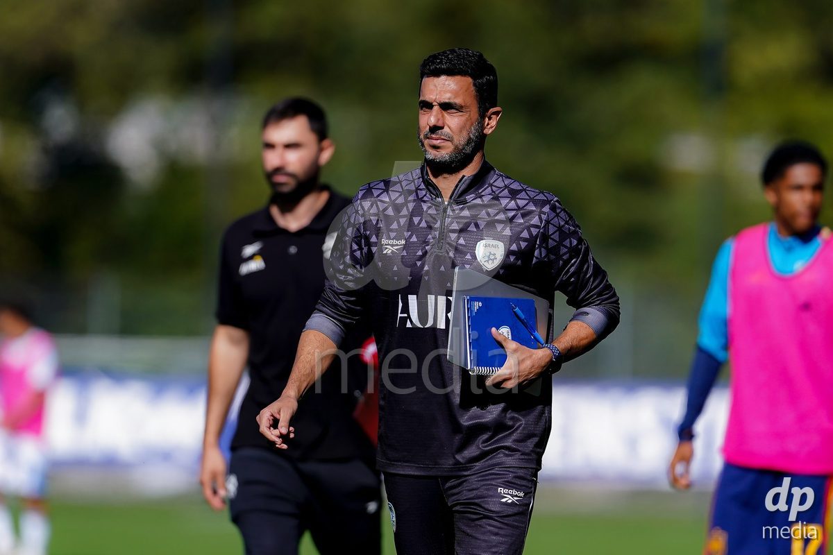 SCHAAN, LIECHTENSTEIN - OCTOBER 15: Staff of Israel during the UEFA European Under-17 Qualifier match between Spain and Israel at LFV Campus Rheinwiese on October 15, 2026 in Schaan, Liechtenstein.