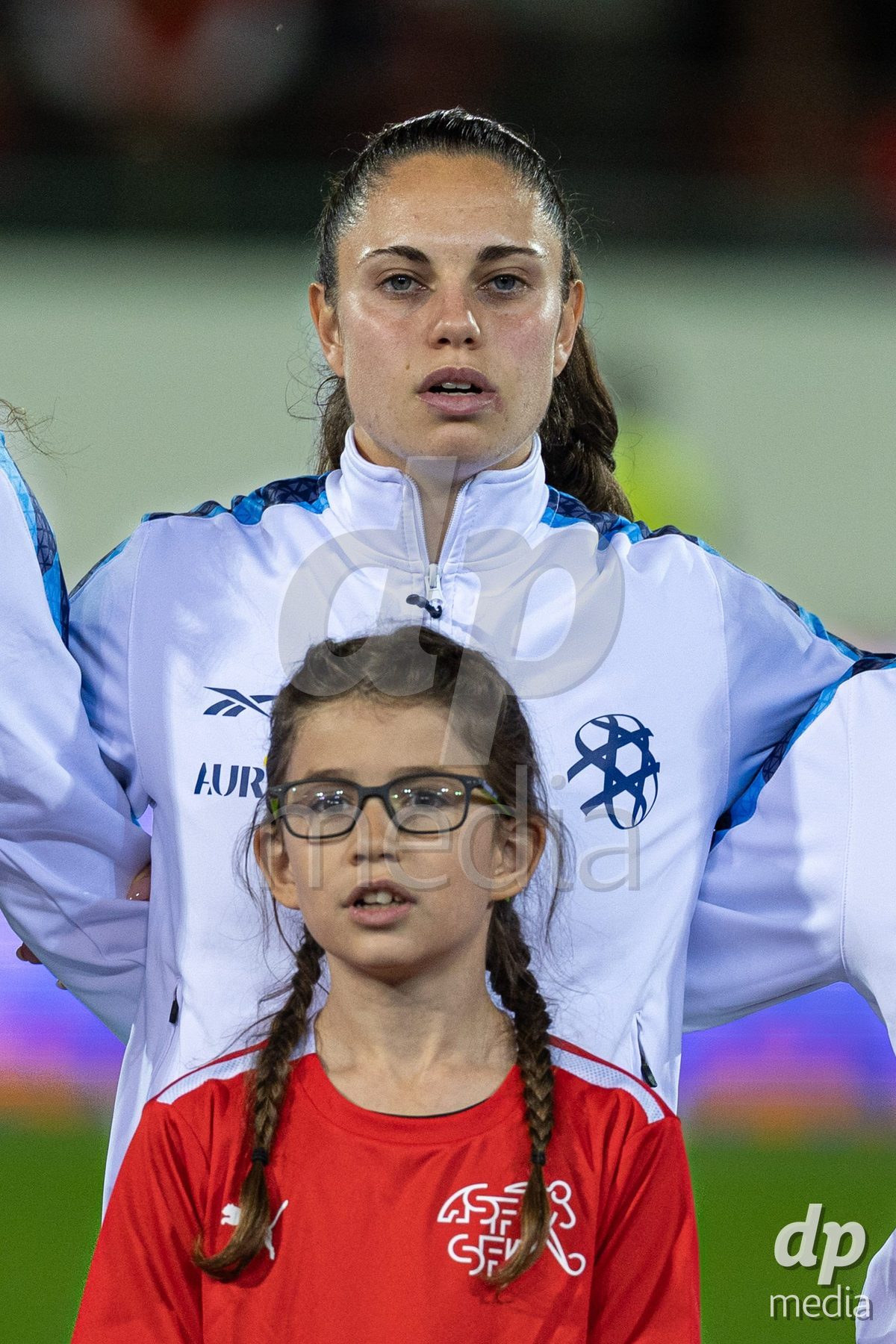 SION, SWITZERLAND, OCTOBER 13 : Vital Kats of Israel during the FIFA Women's World Cup 2027 Women's European Qualifiers Play-offs game between Switzerland and Israel at Stade de Tourbillon on October 13, 2026 in Sion, Switzerland.