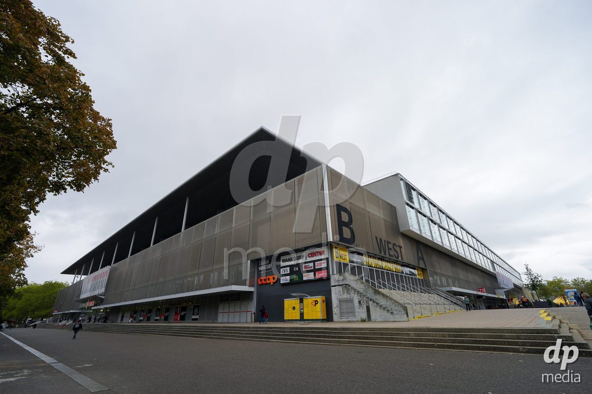 BERN, SWITZERLAND - OCTOBER 17: General view outside the stadium prior to the AXA Women's Super League match between BSC YB Frauen and GC Frauenfussball at Wankdorf Stadion on October 17, 2026 in Bern, Switzerland.