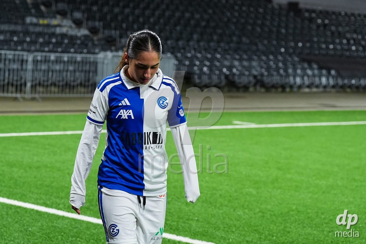 BERN, SWITZERLAND - OCTOBER 17: Ilaria Nerea Maddaloni of Grasshopper Club Zurich reacts dejected after the loss during the AXA Women's Super League match between BSC YB Frauen and GC Frauenfussball at Wankdorf Stadion on October 17, 2026 in Bern, Switzerland.
