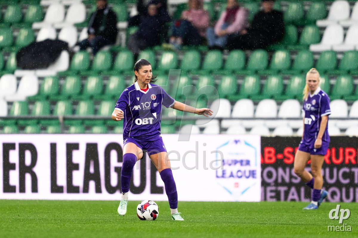 YVERDON-LES-BAINS, SWITZERLAND - OCTOBER 18: 23 Zdravka Petrova Parapunova of FC Rapperswil-Jona in action during the AXA Women's Super League match between FC Yverdon Women and FC Rapperswil-Jona at Stade Municipal on October 18, 2026 in Yverdon-les-Bains, Switzerland.